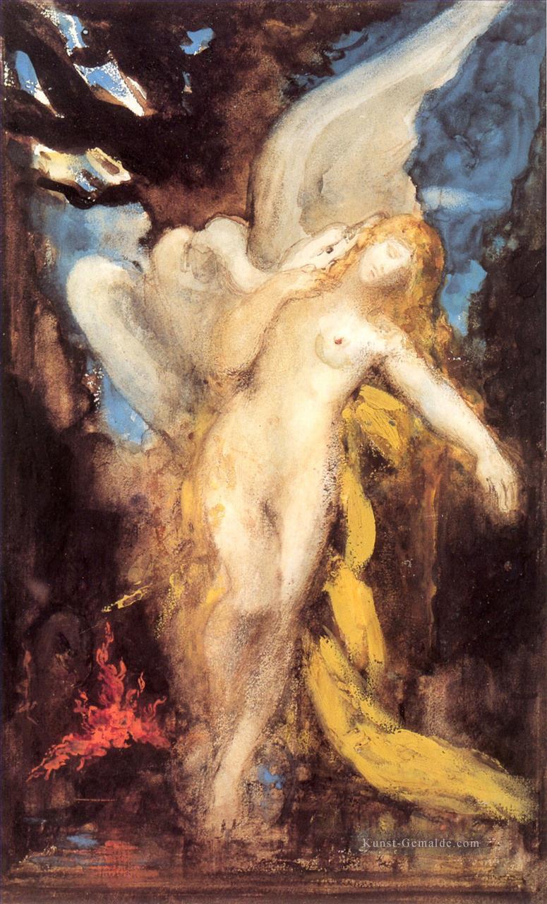 leda Symbolismus Gustave Moreau biblischen mythologischen Ölgemälde